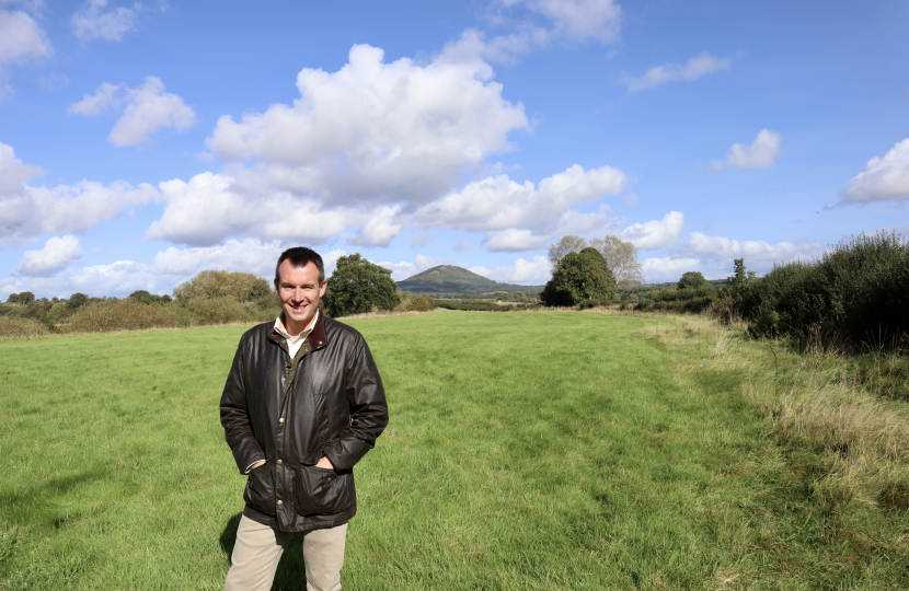 Stuart on farmland