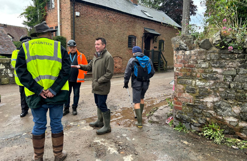 Government support requested by Stuart Anderson MP following flash flooding