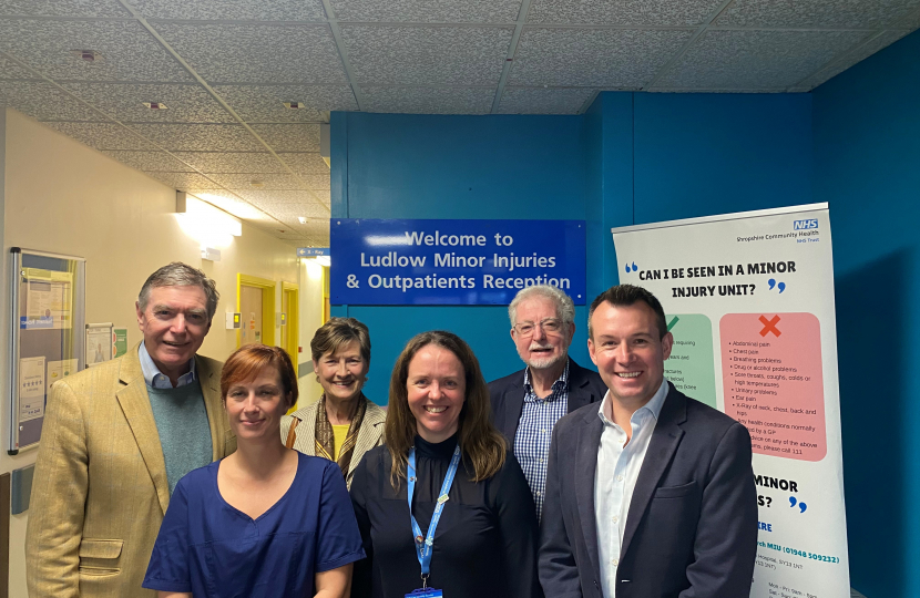 MP candidate visits Ludlow Community Hospital