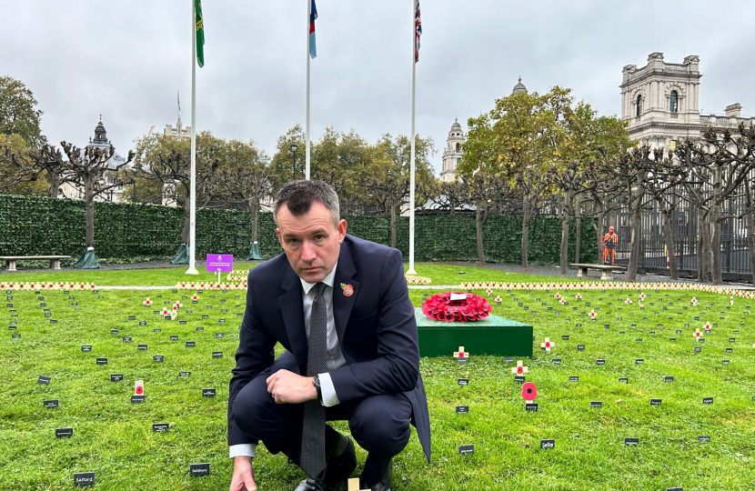 South Shropshire Tribute Planted in Parliament’s Remembrance Garden by Stuart Anderson MP