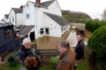 Stuart with Philip Dunne and flood affected residents