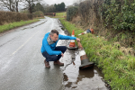 Stuart inspecting local road issues