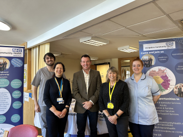 Stuart visits Bishop's Castle Community Hospital