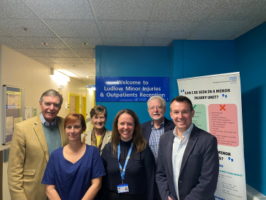 MP candidate visits Ludlow Community Hospital