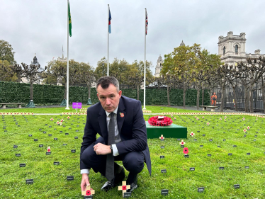 South Shropshire Tribute Planted in Parliament’s Remembrance Garden by Stuart Anderson MP